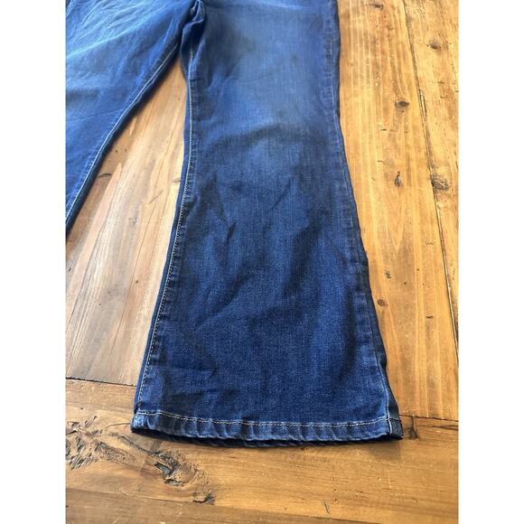 Free People We The Free Penny Flare Jeans Size Medium Pull On Pants Bootcut - Picture 3 of 15